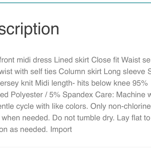 Eloquii Women's Cross Front Midi Dress Brand New w/ Tag Size 20. - Picture 4 of 11